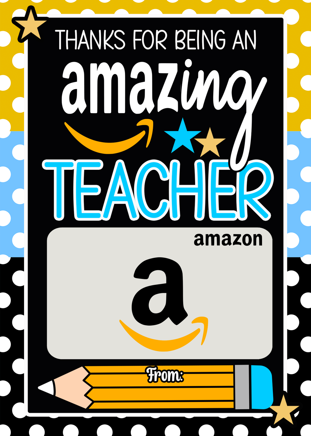 Amazing Teacher Gift Card holder