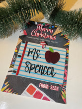 Load image into Gallery viewer, Paper Teacher Ornament
